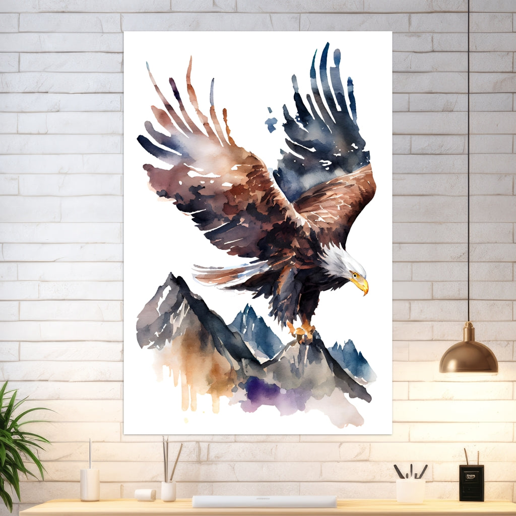 Freedom of the Eagle - Hochformat - 4 - Arbeitszimmer - Alu-Prints - Acrylglas 