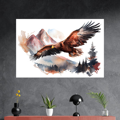 Freedom of the Eagle - Querformat - 2 - Wohnzimmer - Alu-Prints - Acrylglas 