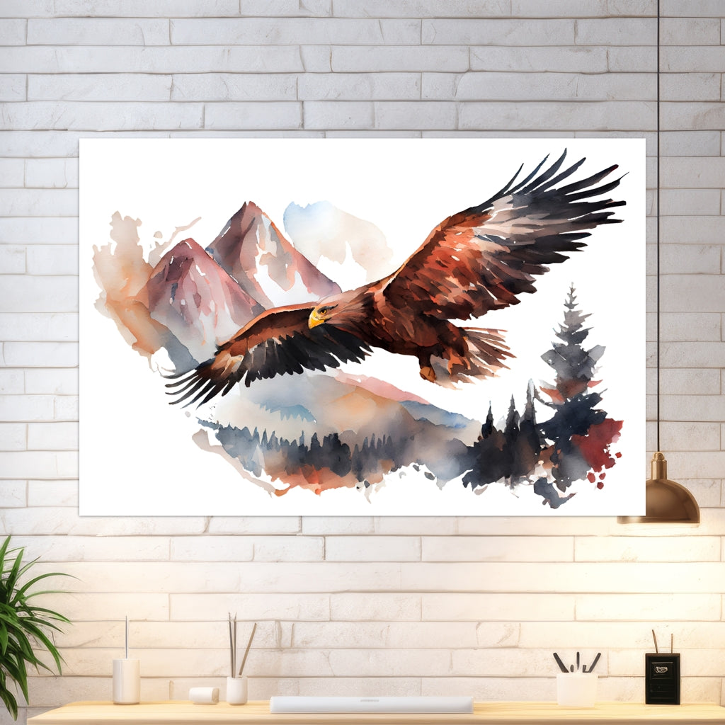 Freedom of the Eagle - Querformat - 4 - Arbeitszimmer - Alu-Prints - Acrylglas 